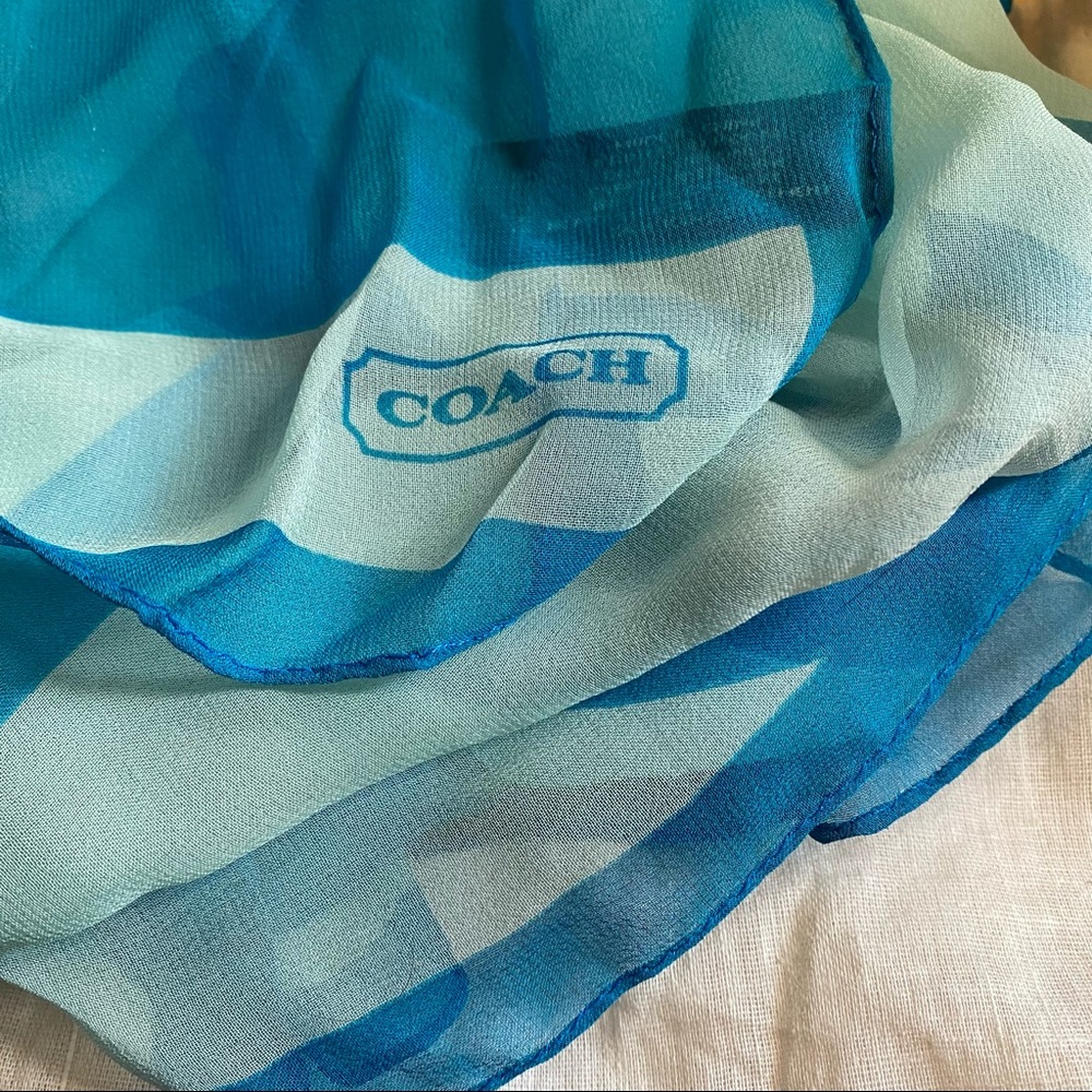 Coach silk scarf